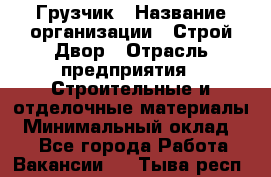 Грузчик › Название организации ­ Строй Двор › Отрасль предприятия ­ Строительные и отделочные материалы › Минимальный оклад ­ 1 - Все города Работа » Вакансии   . Тыва респ.